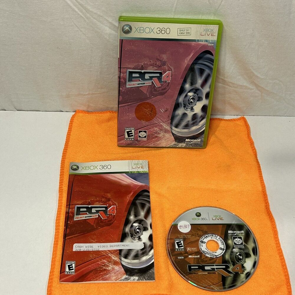 Project Gotham Racing 4 (Microsoft Xbox 360, 2007) Complete W/ Manual‎ PGR4